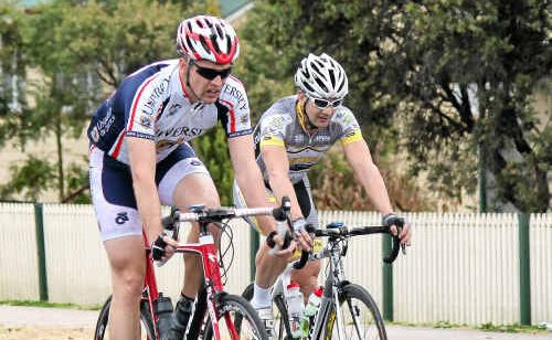A rider works hard to maintain his lead in the Classic. A rider works hard to maintain his lead in the Classic.